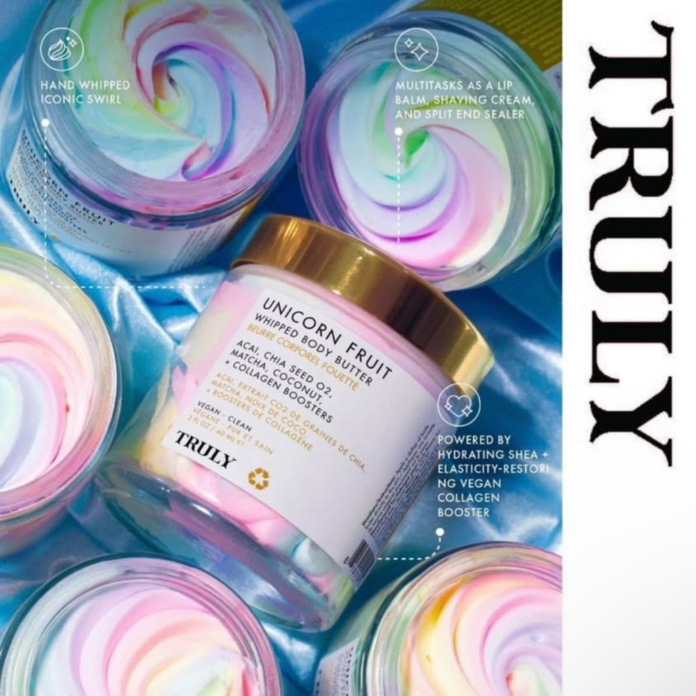 TRULY Unicorn Fruit Whipped Body Butter - Pastel Swirl